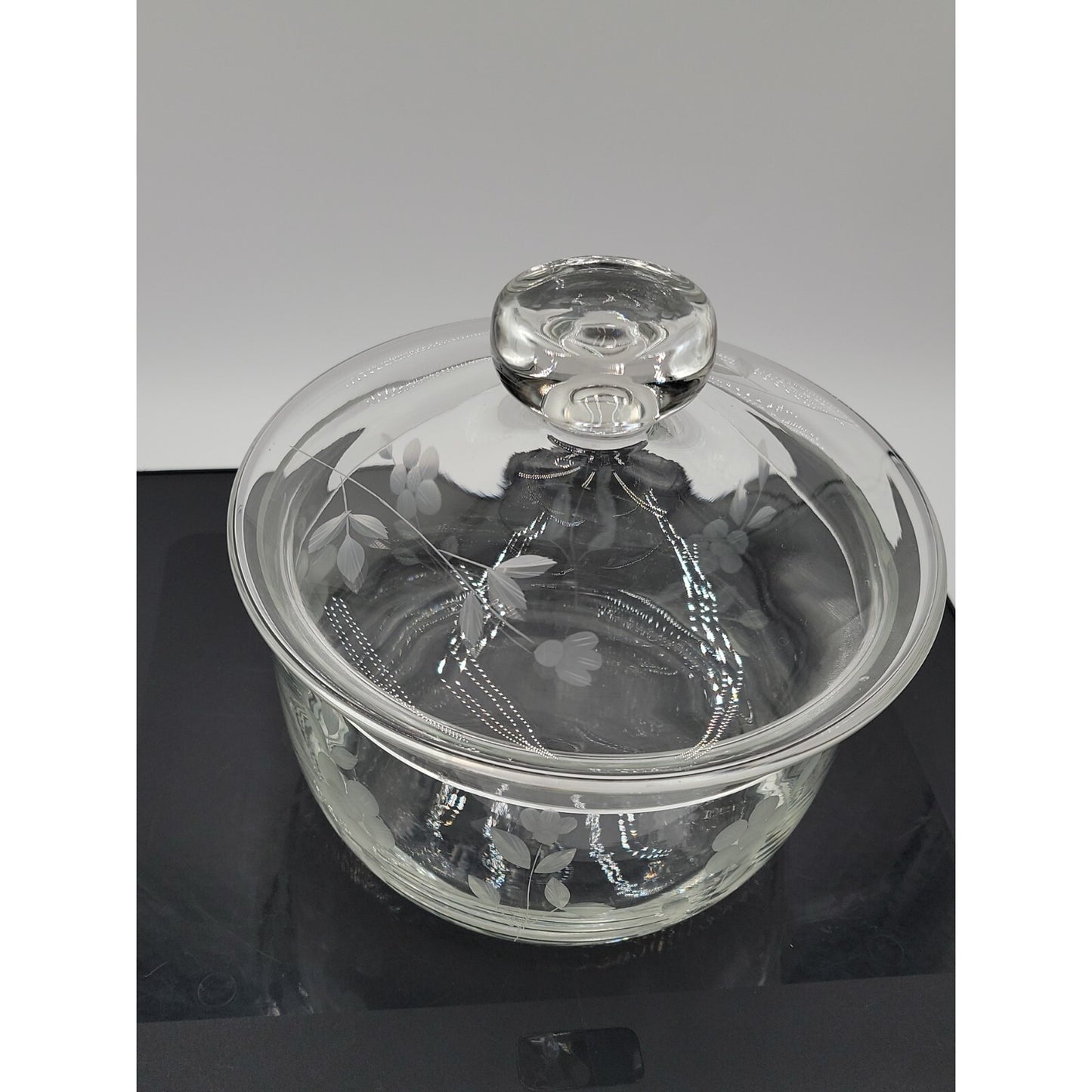 Vintage Princess House Heritage 1.5 Qt Round Glass Casserole Soufflé Dish 472