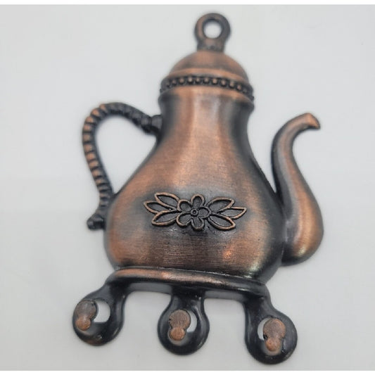 Vintage I.Godinger Vintage Coffee Pot Wall Decor Three Hook Key Holder