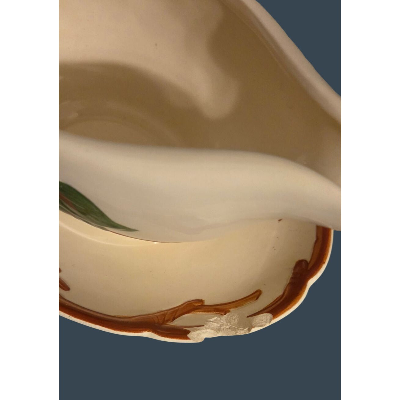Franciscan Apple Gravy Boat Attached Underplate 1953 GMCB Mark Vintage Collector