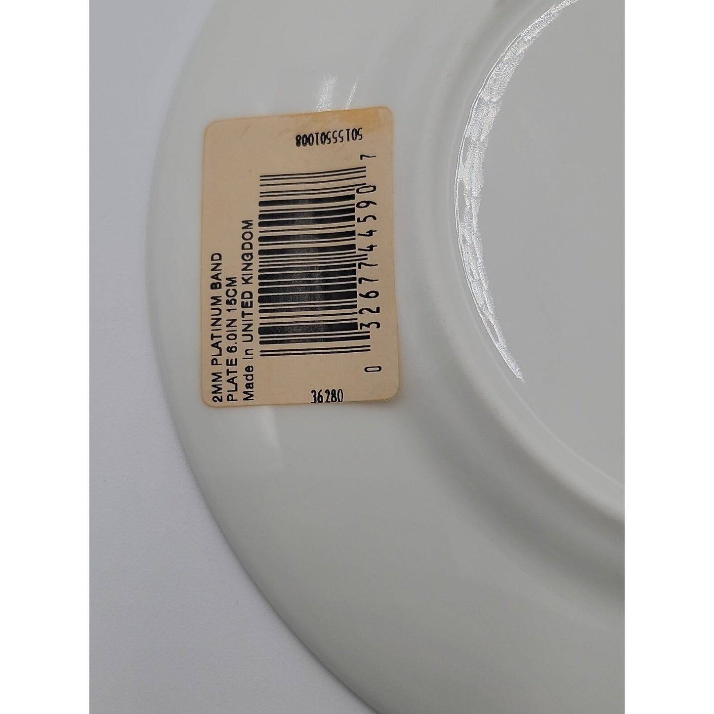 Crown Staffordshire Bone China Platinum Band 6" Dessert Plate Federated Store