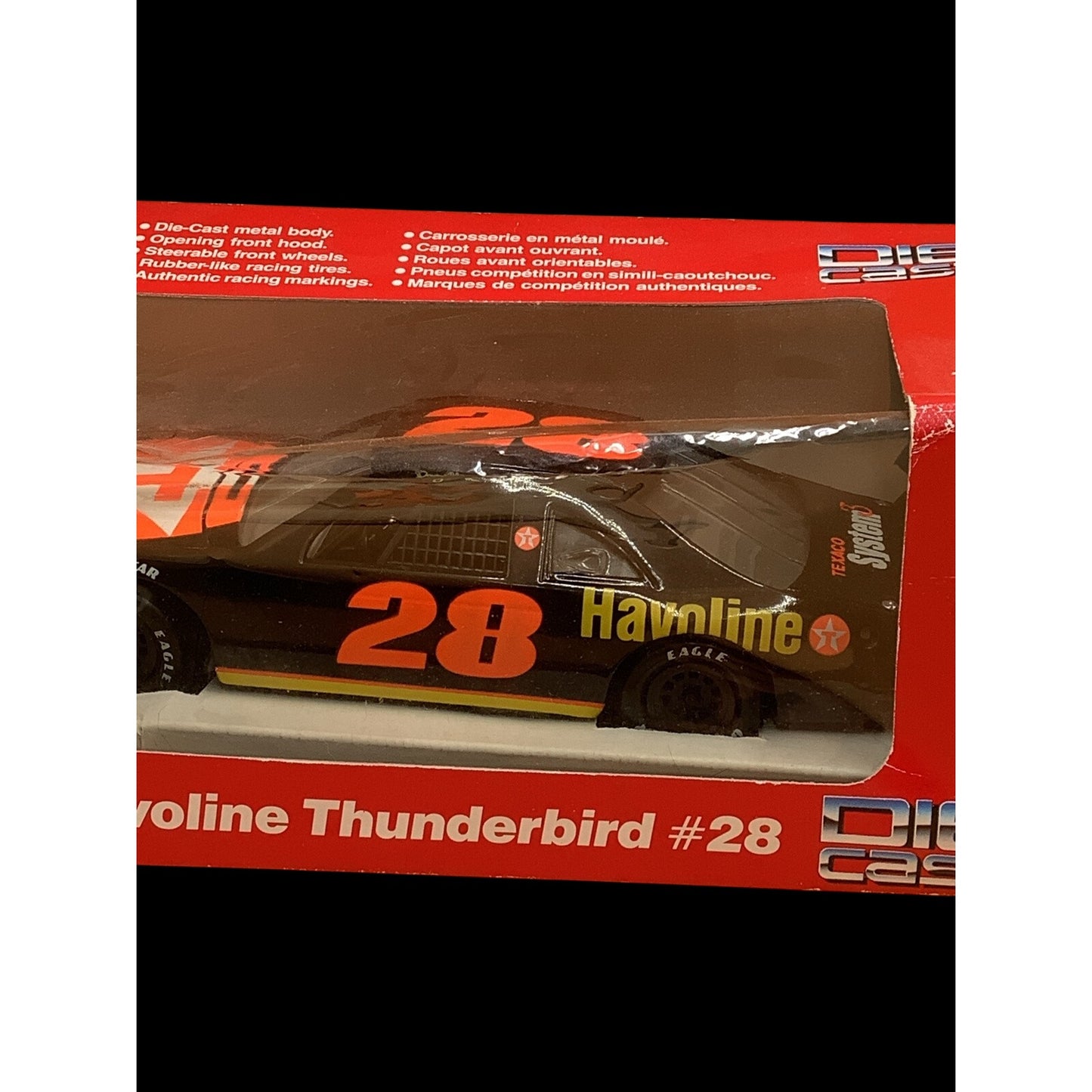 Vtg Revell Texaco Havoline Thunderbird~Davey Allison #28 1/24 Die-Cast 1991