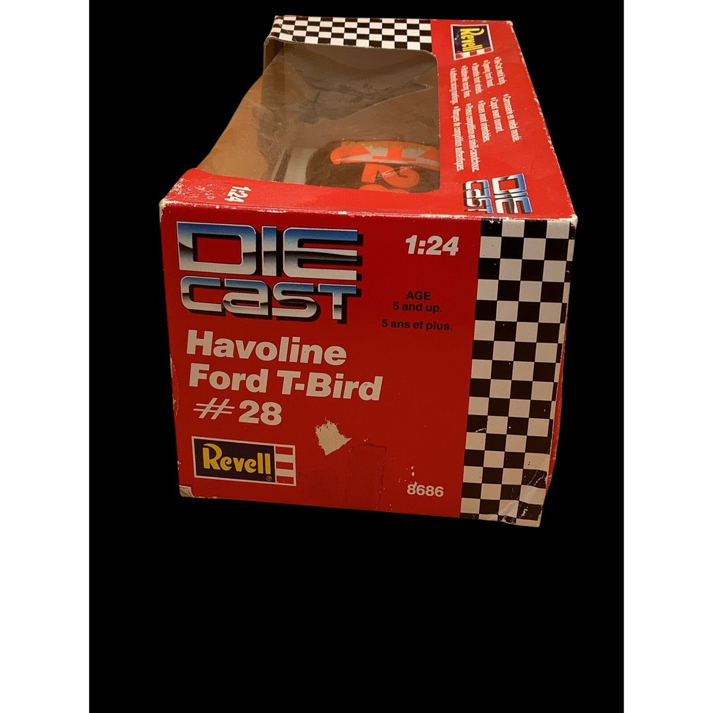 Vtg Revell Texaco Havoline Thunderbird~Davey Allison #28 1/24 Die-Cast 1991