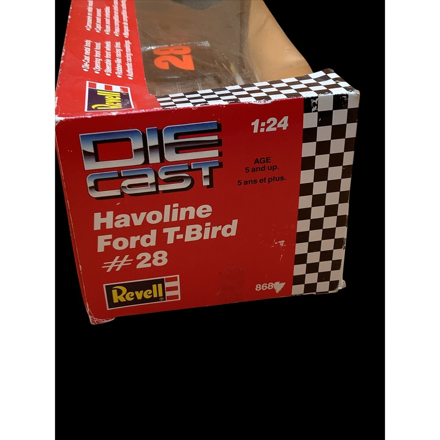 Vtg Revell Texaco Havoline Thunderbird~Davey Allison #28 1/24 Die-Cast 1991