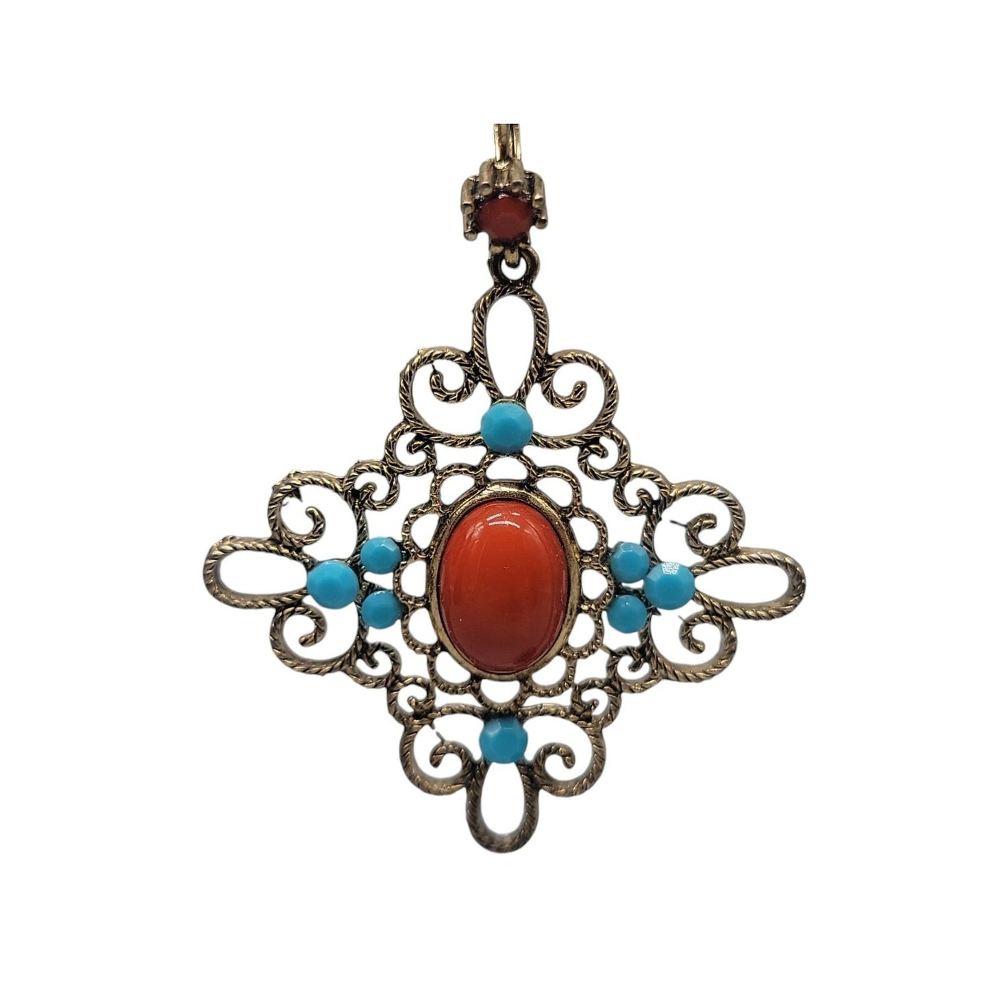 Vintage Moroccan-Style Filigree Dangle Earrings Mediterranean & Bohemian flair