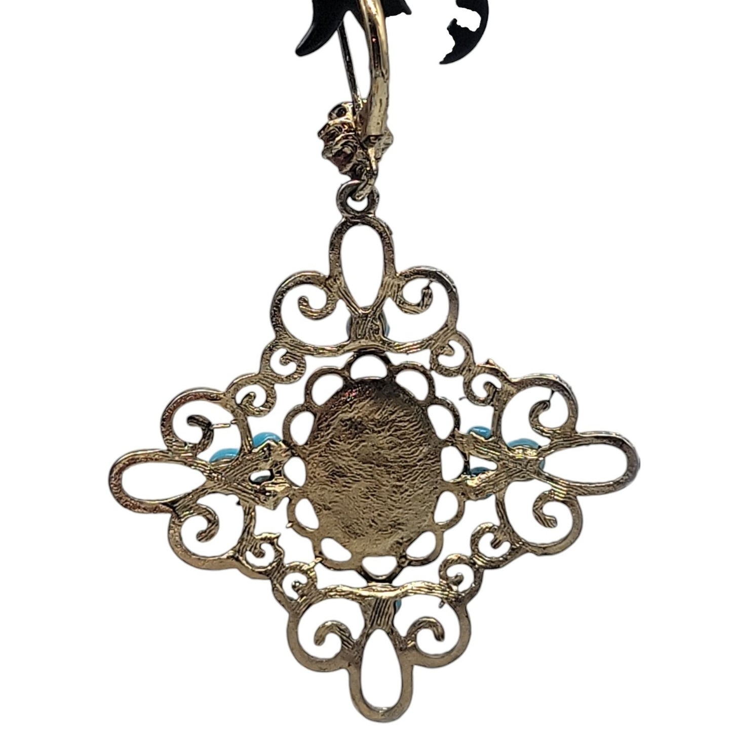 Vintage Moroccan-Style Filigree Dangle Earrings Mediterranean & Bohemian flair
