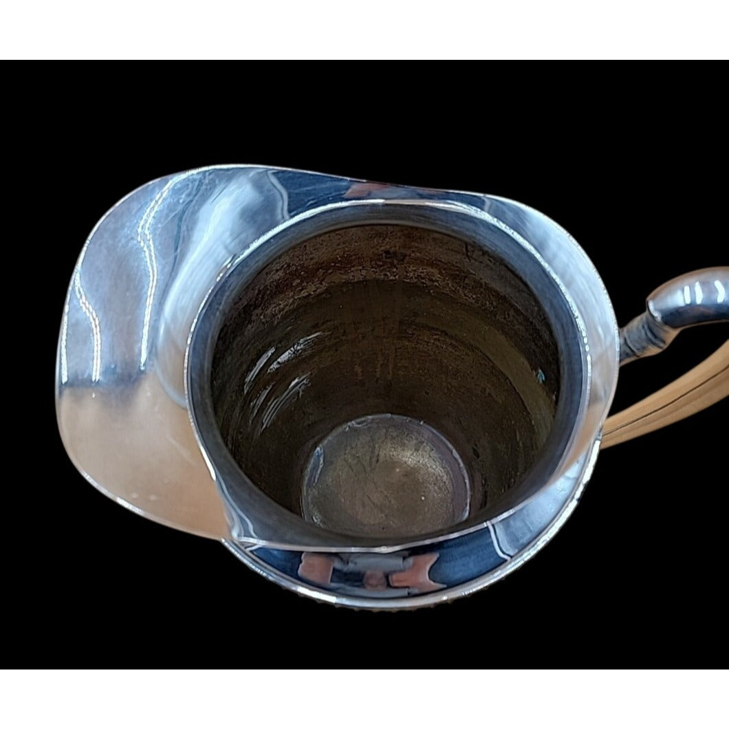 Vintage Pilgrim Silver-plated Water Pitcher/Vase/Jug 8.5" Art Deco Style 1373