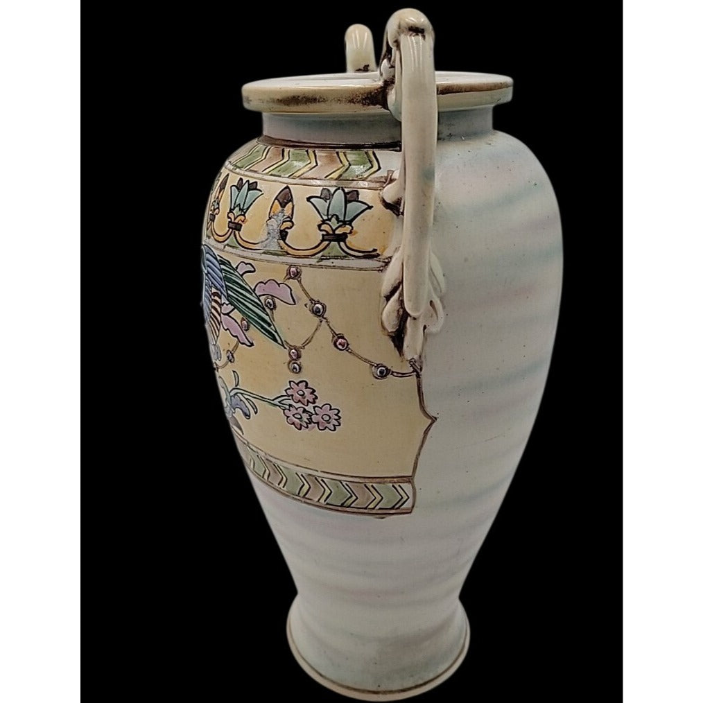 Antique Hand-Painted Nippon Large Art Deco Vase Circa 1915