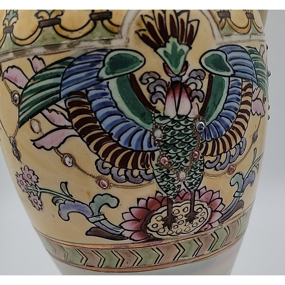 Antique Hand-Painted Nippon Large Art Deco Vase Circa 1915