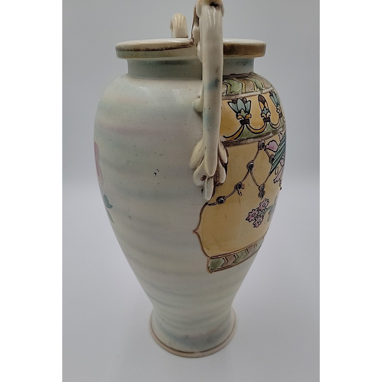 Antique Hand-Painted Nippon Large Art Deco Vase Circa 1915
