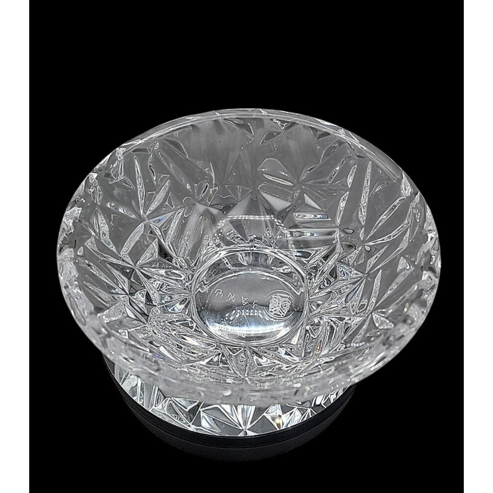 Tiffany & Co Janus Rock Cut Crystal Candy Bowl 6" Signed Model Name Discontinued