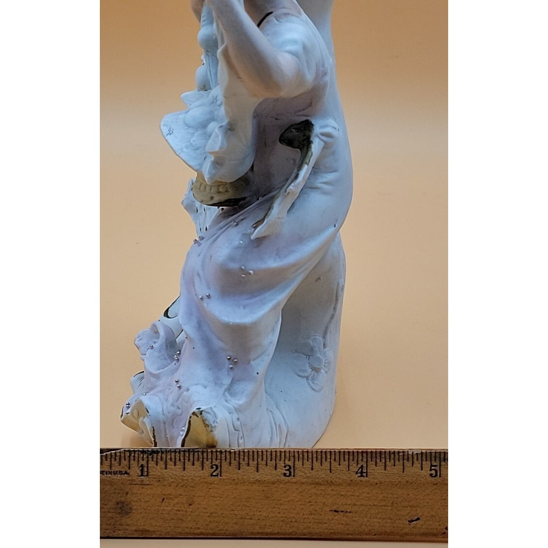 Antique Unger & Schneider Co German Porcelain Bisque Lady Spill Vase 1885-1900