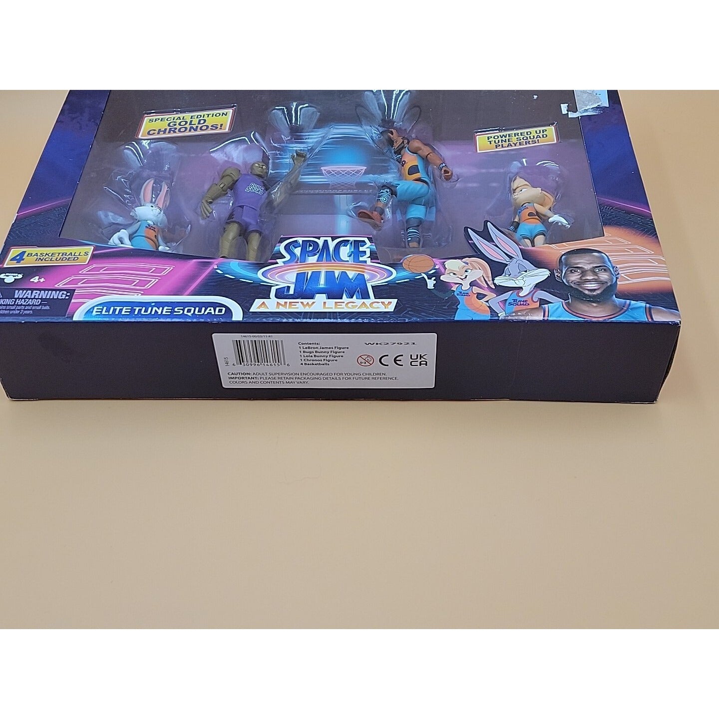 Space Jam A New Legacy Elite Tune Squad Four Figure Set Chronos LeBron James