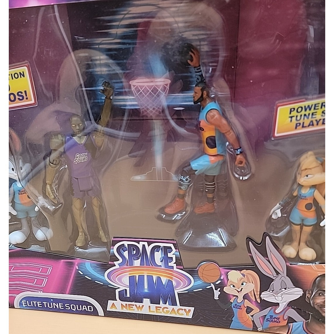 Space Jam A New Legacy Elite Tune Squad Four Figure Set Chronos LeBron James