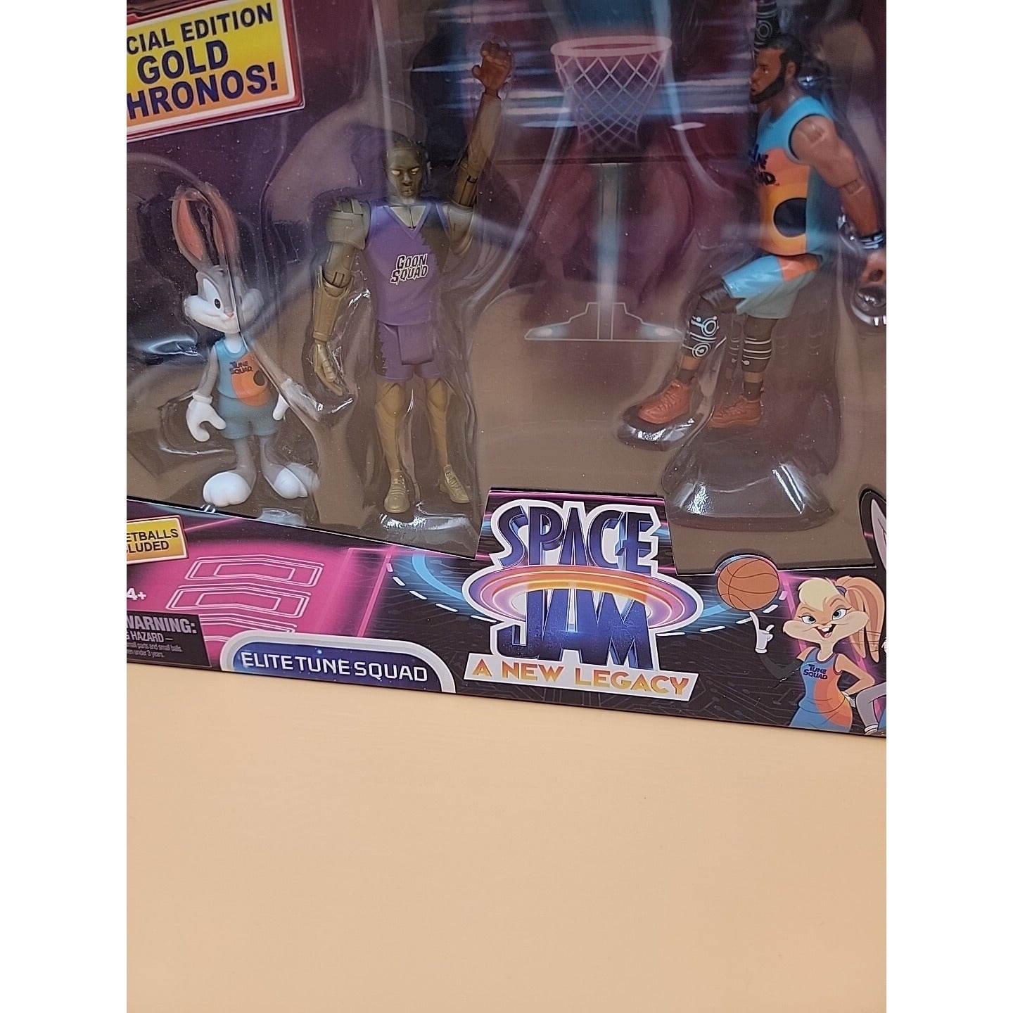 Space Jam A New Legacy Elite Tune Squad Four Figure Set Chronos LeBron James