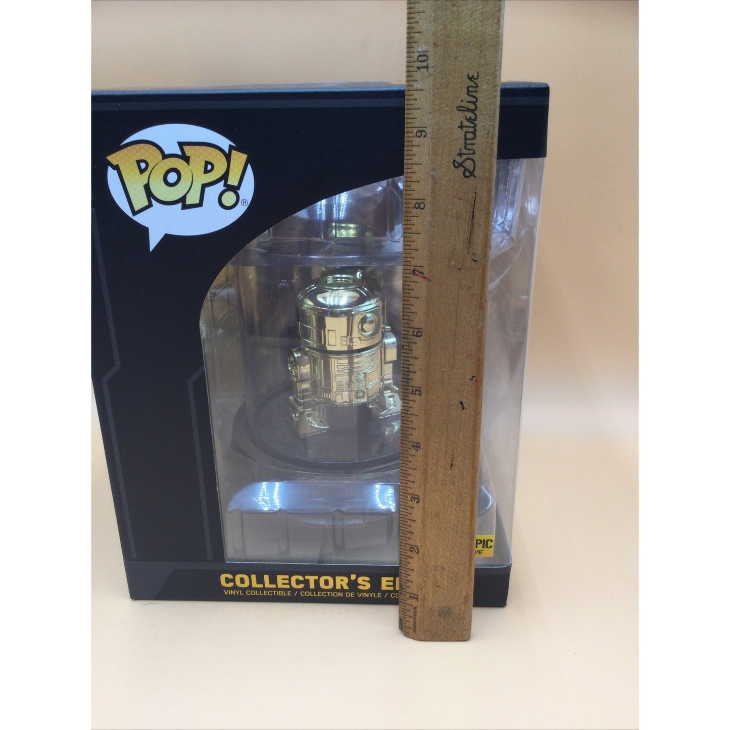 Funko Pop Star Wars Figurine R2-D2 Gold Chrome Collector's Hot Topic Exclusive