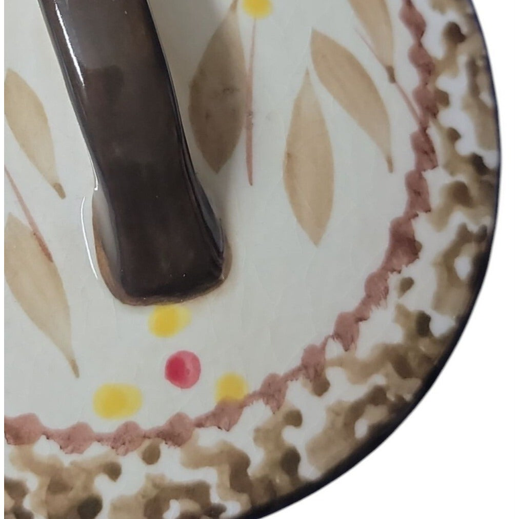 Temptations Brown Hen Baking Dish w/Lid 16oz Tara Old World Oven Safe KFI722033