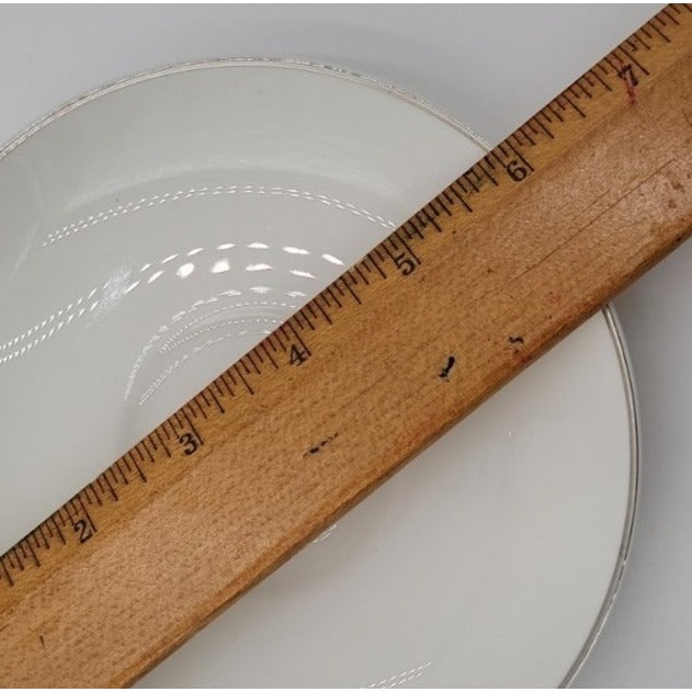 Crown Staffordshire Bone China Platinum Band Saucer Plate Federated Store 6"