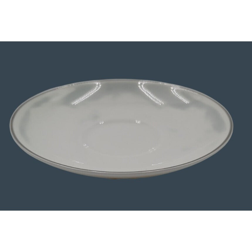 Crown Staffordshire Bone China Platinum Band Saucer Plate Federated Store 6"