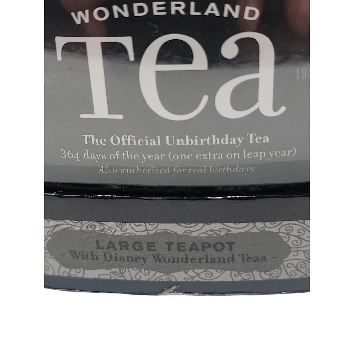 Disney Alice in Wonderland Tea Pot Mad Hatter & 364 Wonderland Tea Bags *RARE*