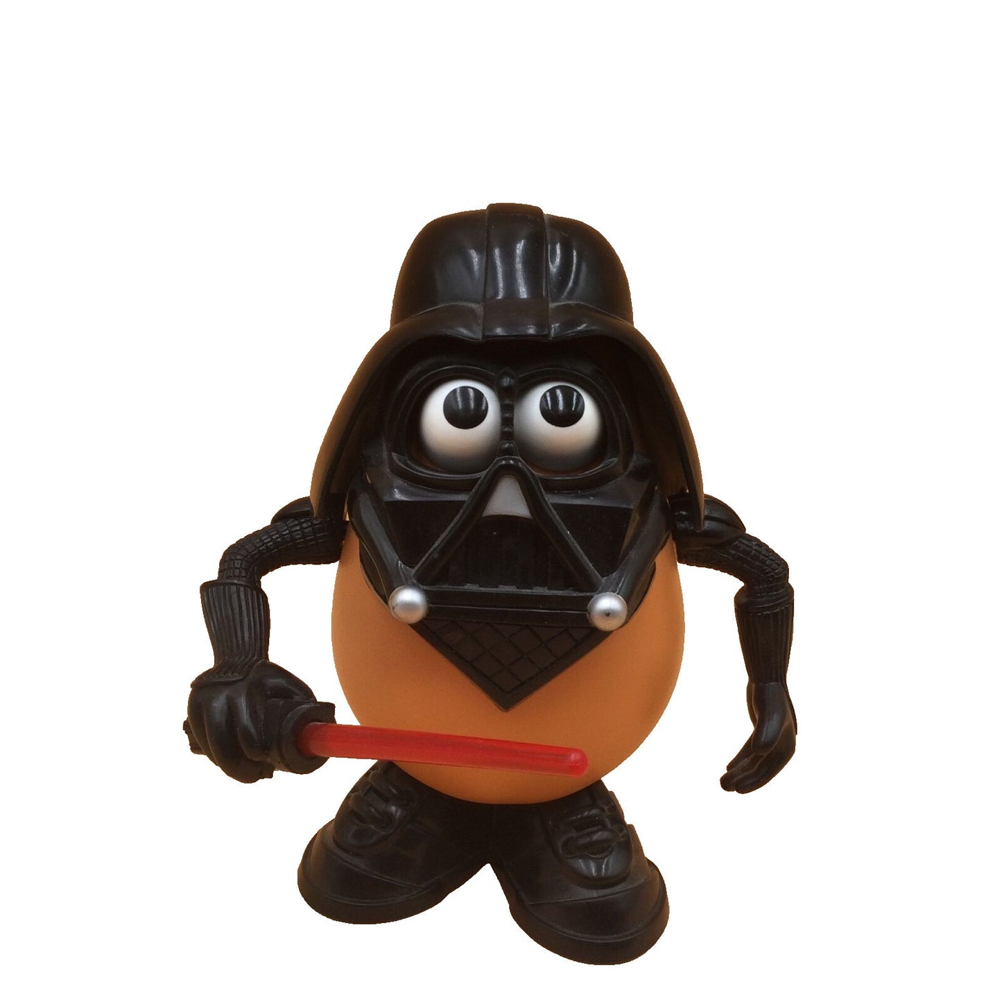 Stars Wars Darth Tater Figure Mr Potato Head Toy Red Light Saber Glowing Eyes