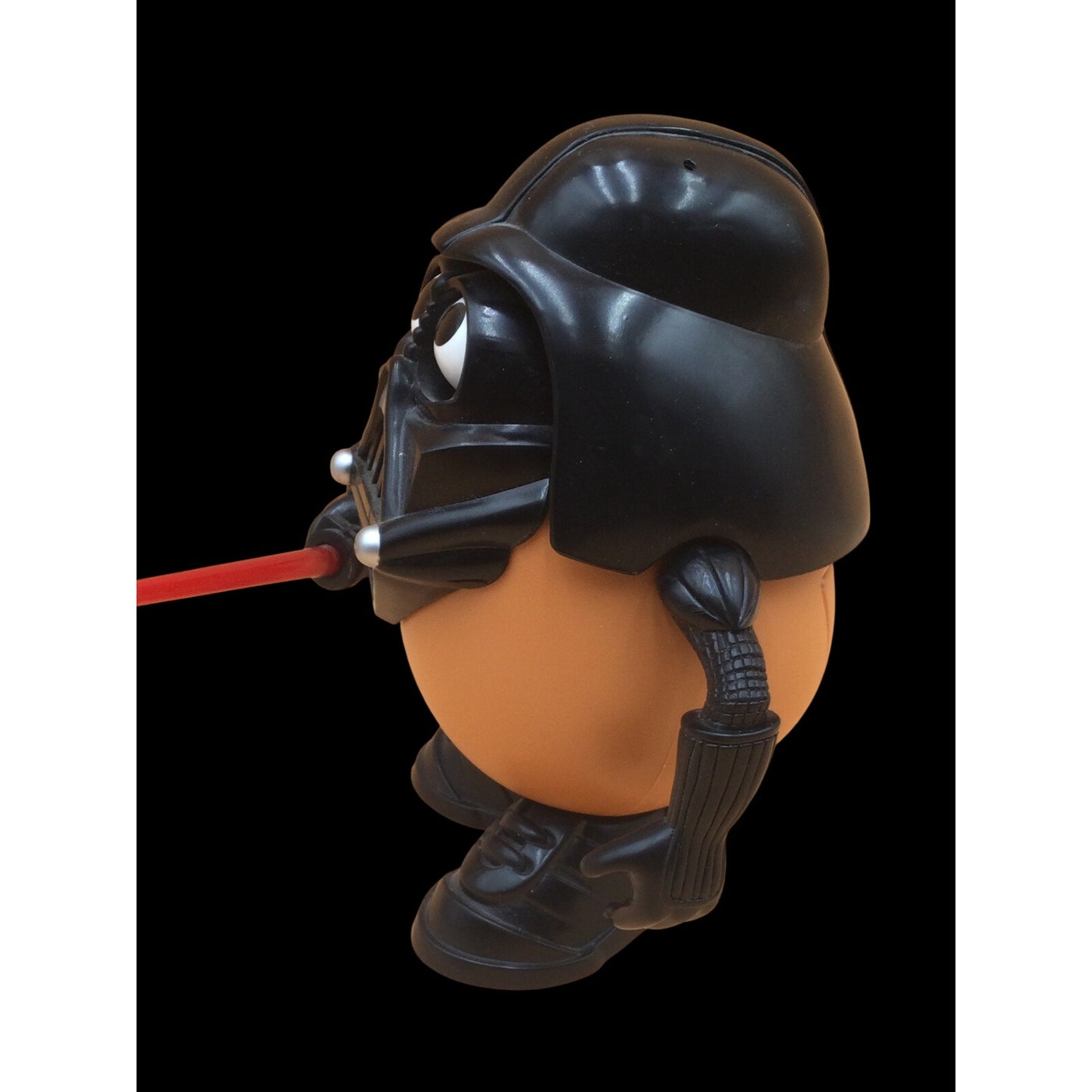 Stars Wars Darth Tater Figure Mr Potato Head Toy Red Light Saber Glowing Eyes