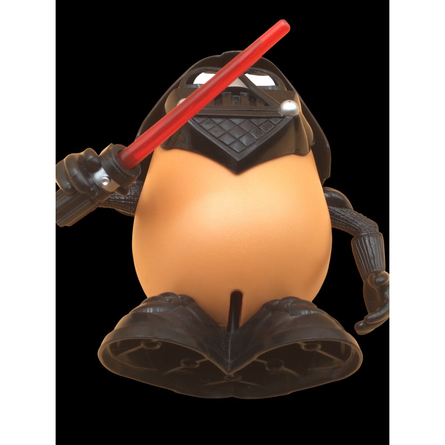 Stars Wars Darth Tater Figure Mr Potato Head Toy Red Light Saber Glowing Eyes