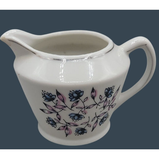 Vtg 1920s Chikaramachi Noritake Hand Painted Porcelain Floral Creamer Pitcher