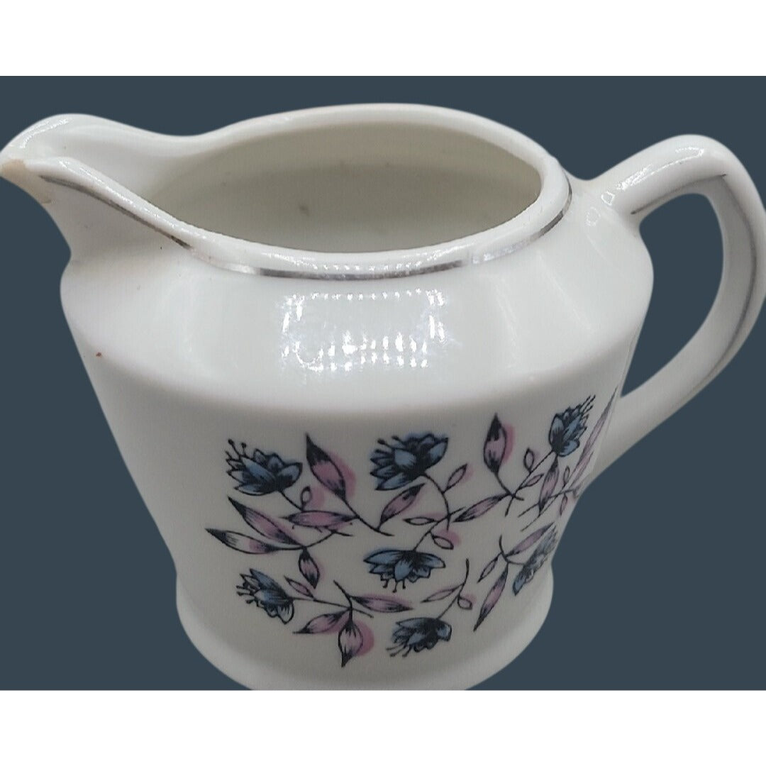 Vtg 1920s Chikaramachi Noritake Hand Painted Porcelain Floral Creamer Pitcher