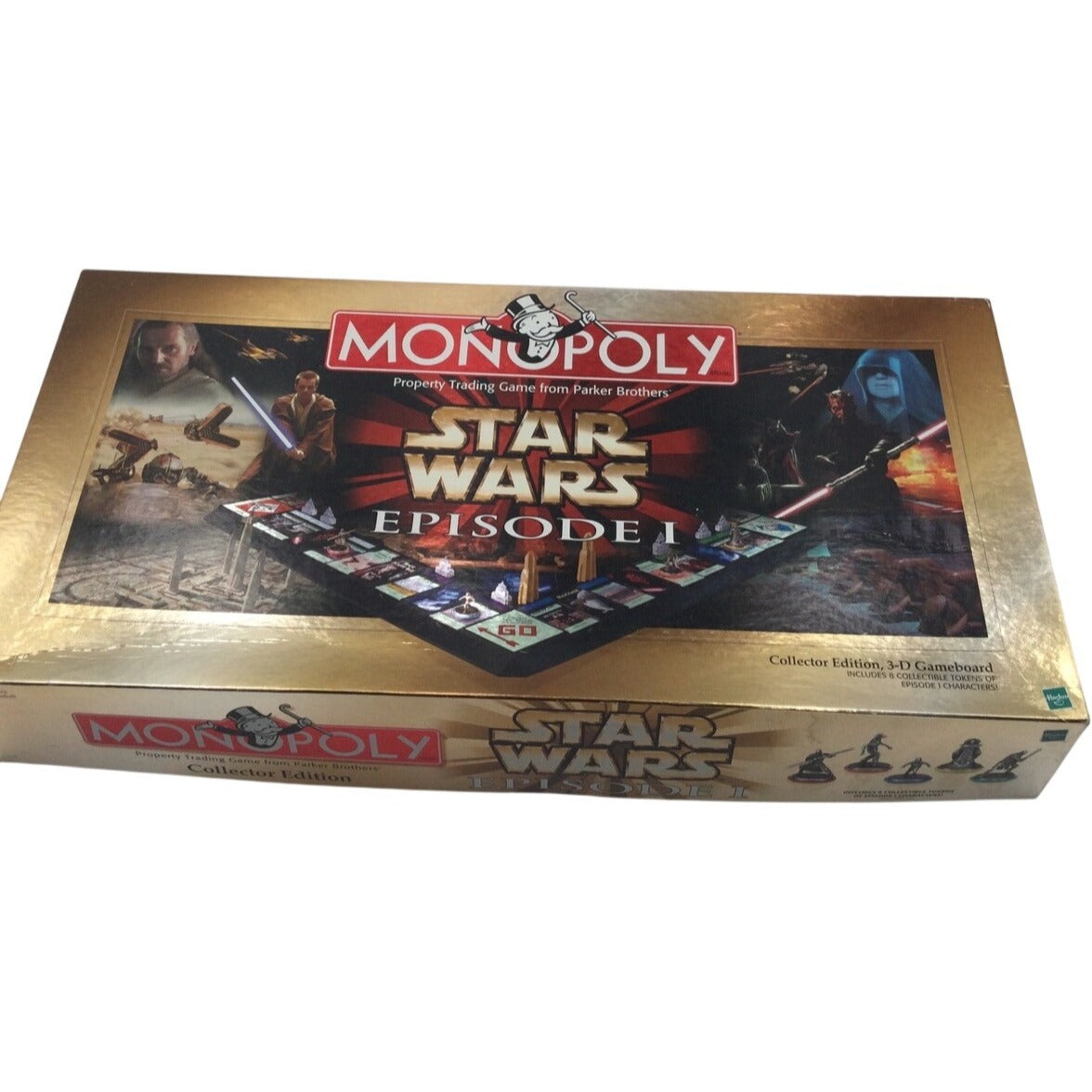 Vintage Monopoly Star Wars Episode I Collectors Edition 3D Game Board Game 1999