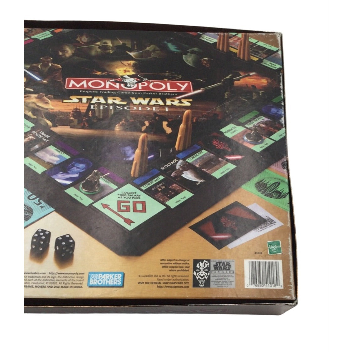 Vintage Monopoly Star Wars Episode I Collectors Edition 3D Game Board Game 1999