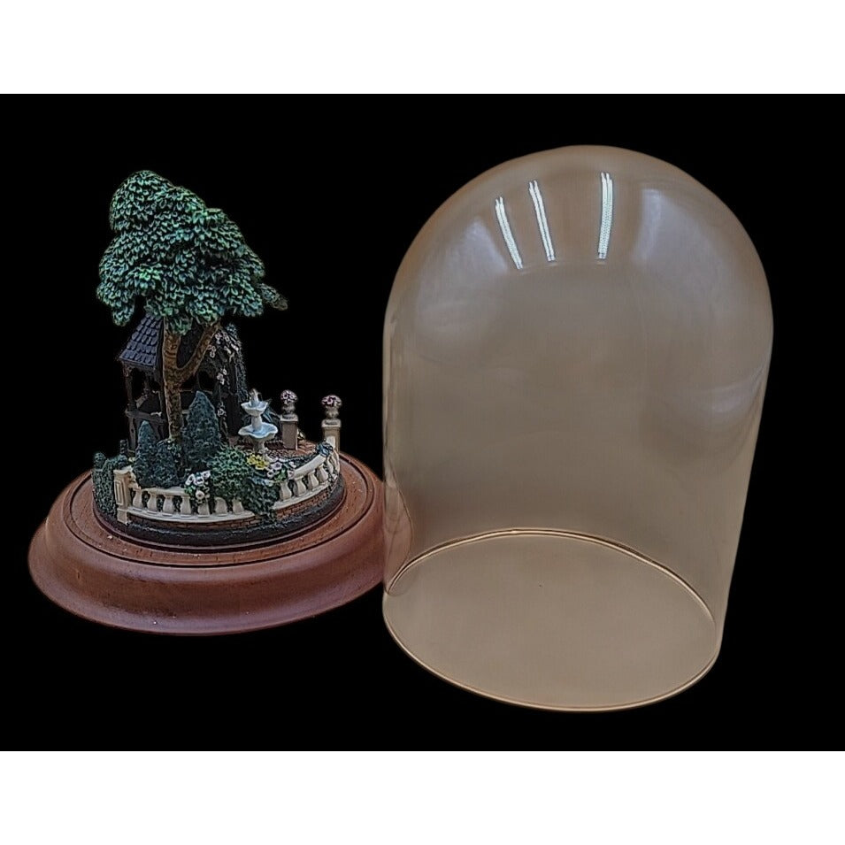 Princess Victoria's Dream Garden Sculpture Glass Domed Franklin Mint 1988 Vtg
